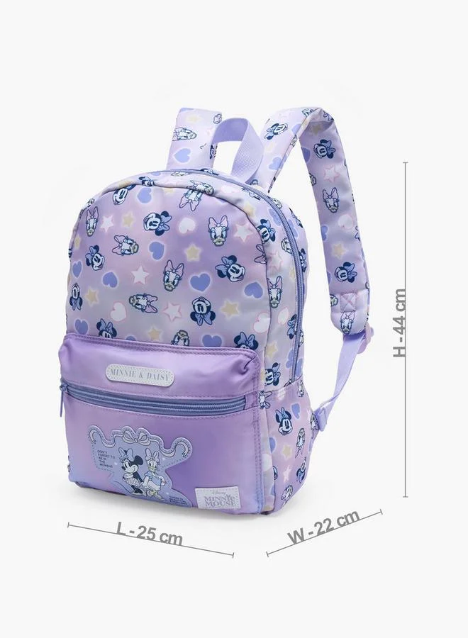 Disney LILAC Minnie Mouse School Backpack For Girls 8-13 Years With Adjustable Straps - 17 Inches - 22x27x27 CM for Women | Best Price UAE