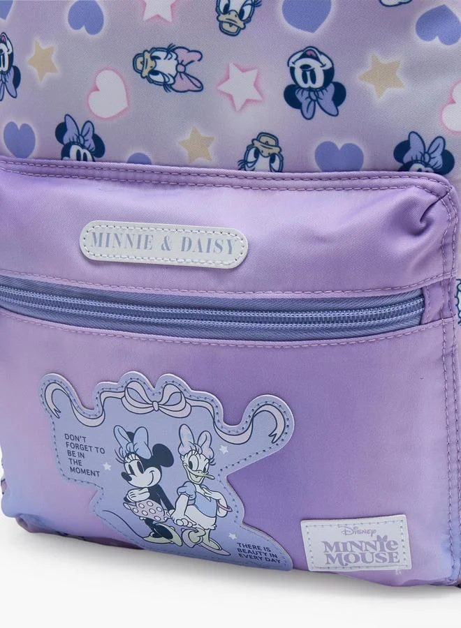 Disney LILAC Minnie Mouse School Backpack For Girls 8-13 Years With Adjustable Straps - 17 Inches - 22x27x27 CM for Women | Best Price UAE