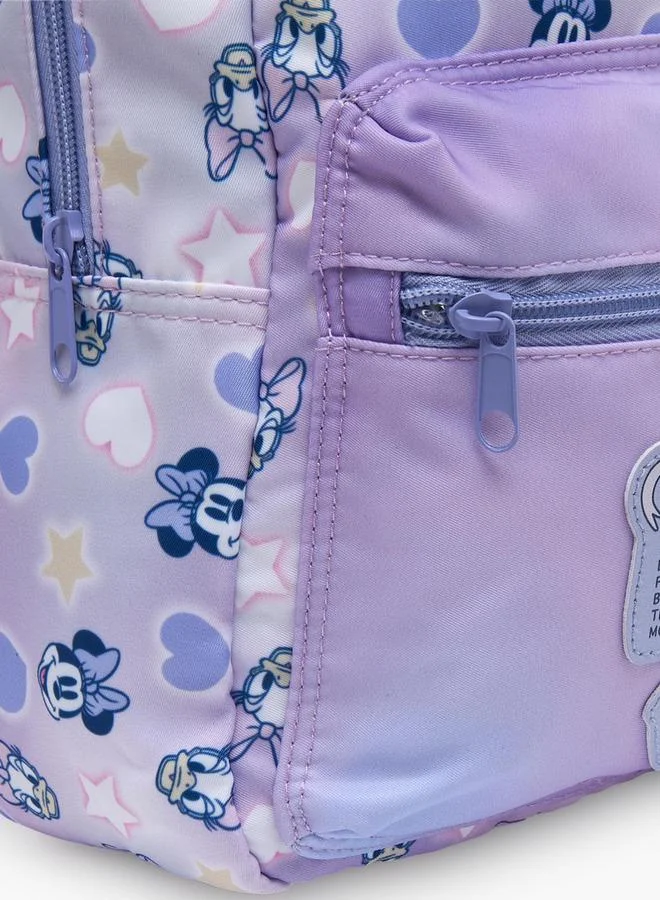 Disney LILAC Minnie Mouse School Backpack For Girls 8-13 Years With Adjustable Straps - 17 Inches - 22x27x27 CM for Women | Best Price UAE