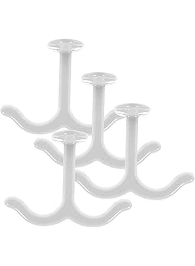 Heavy Duty Zinc Alloy Double Prong Closet Hooks For Coats Towels Hats And Bags - Image 1
