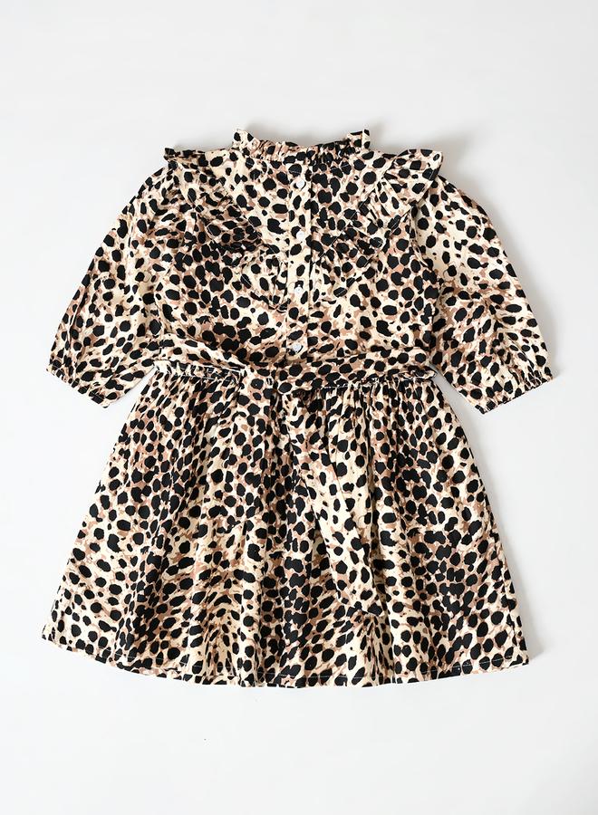 BELLA MODA Spotted Ruffle Dress - Image 3