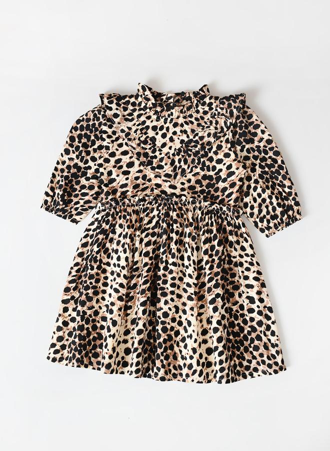 BELLA MODA Spotted Ruffle Dress - Image 2