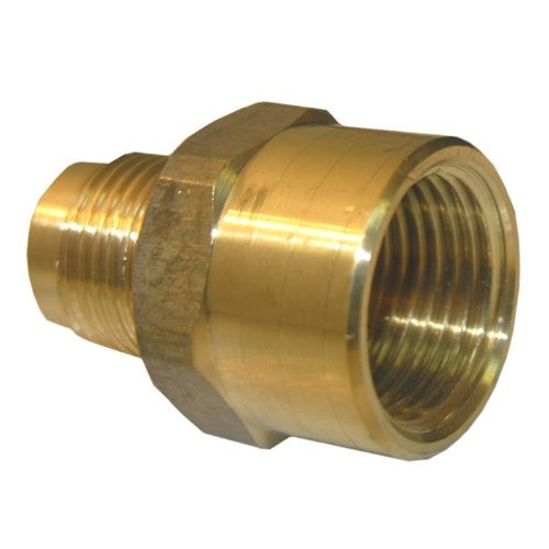 LASCO 17-5855 5/8-Inch Female Flare by 1/2-Inch Male Flare Brass Adapter - Image 1