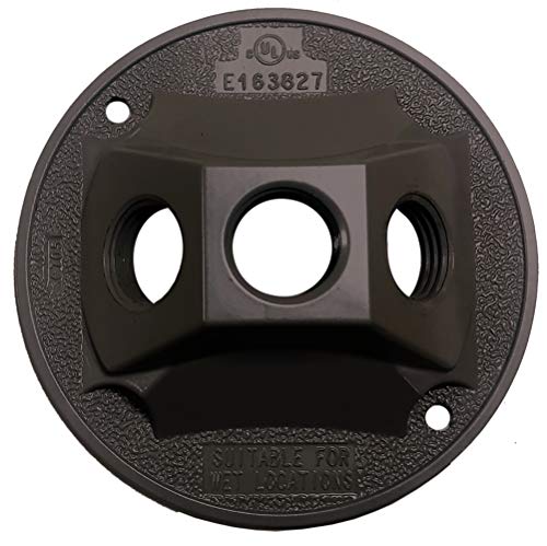Sigma Engineered Solutions 14383BR 1/2-Inch 3 Hole Round Lamp Holder Cover, Bronze - Image 3