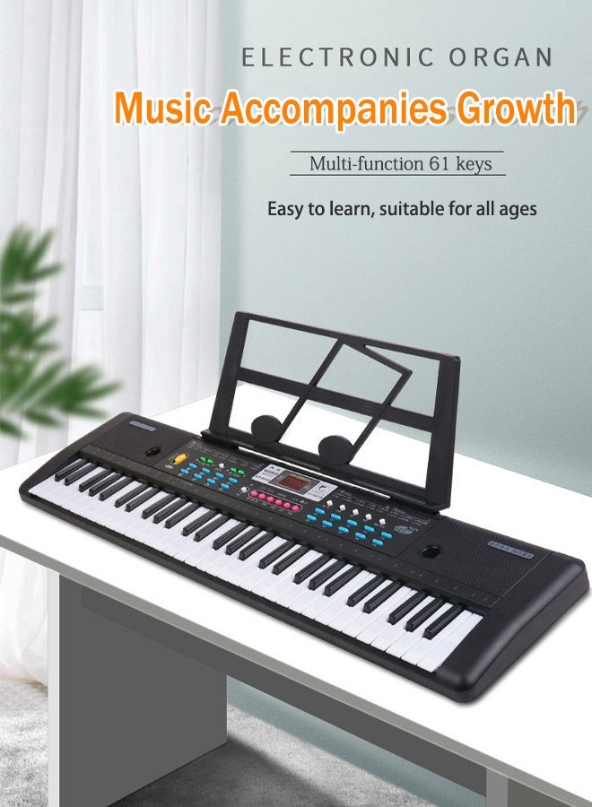 61 Keys Electronic piano Children's Music Electronic Piano Keyboard with microphone - Image 3