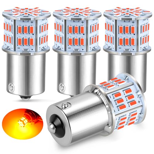 iFunyLED 4PCS 1156 LED Bulb Back Up Reverse Light 12V Super Bright 1141 1003 BA15S LED Replacement Light Kit Set for Car Back Up Reverse Tail Brake Turn Signal Lights Brilliant Red - Image 1