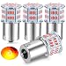 iFunyLED 4PCS 1156 LED Bulb Back Up Reverse Light 12V Super Bright 1141 1003 BA15S LED Replacement Light Kit Set for Car Back Up Reverse Tail Brake Turn Signal Lights Brilliant Red - Image 2
