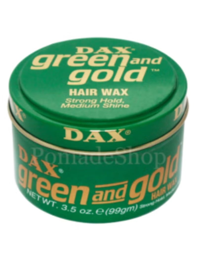 Dax Green and Gold Hair Wax, 99G - Image 1