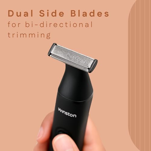 Winston Rechargeable All In One Blade Trimmer for Men Hybrid Trim Edge Shave with 6 Comb Attachments Beard Shaver & Styler for Men - Image 4