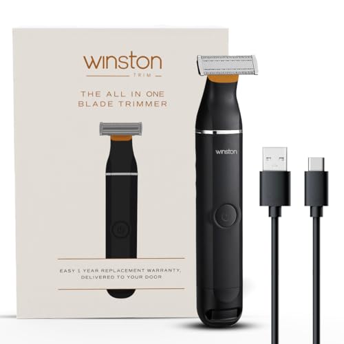 Winston Rechargeable All In One Blade Trimmer for Men Hybrid Trim Edge Shave with 6 Comb Attachments Beard Shaver & Styler for Men - Image 1