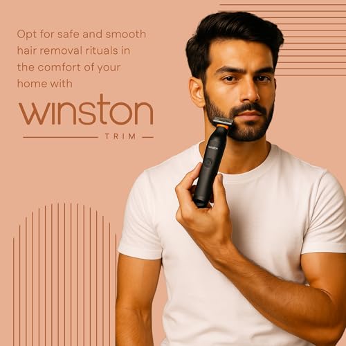 Winston Rechargeable All In One Blade Trimmer for Men Hybrid Trim Edge Shave with 6 Comb Attachments Beard Shaver & Styler for Men - Image 2