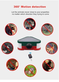 KASTWAVE Solar Motion Sensor Outdoor Alarm 360° Motion Detector 3Pcs 130db Loud Siren Lamp Strobe Light with Remote  - Image 3
