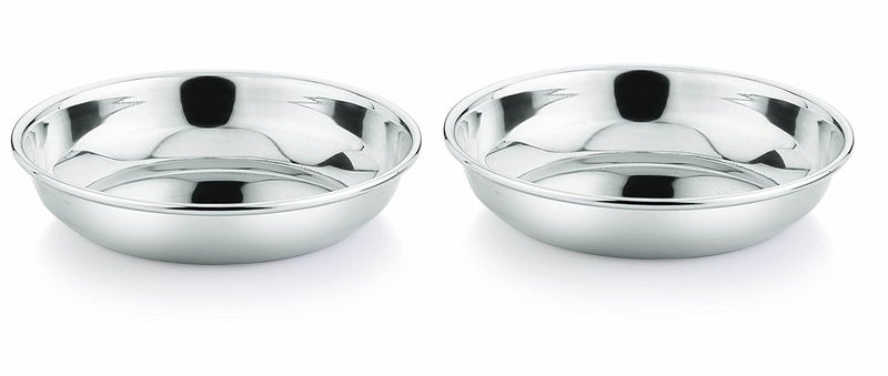 Neelam Neelam Stainless Steel 65 22 Gauge PRM Small Halwa Plate 13 cm Set of 12 Snacks Plate Dessert Plates Multipurpose Plate for Kitchen Side Dish Quarter Plates Easy to Maintain Sliver - Image 3