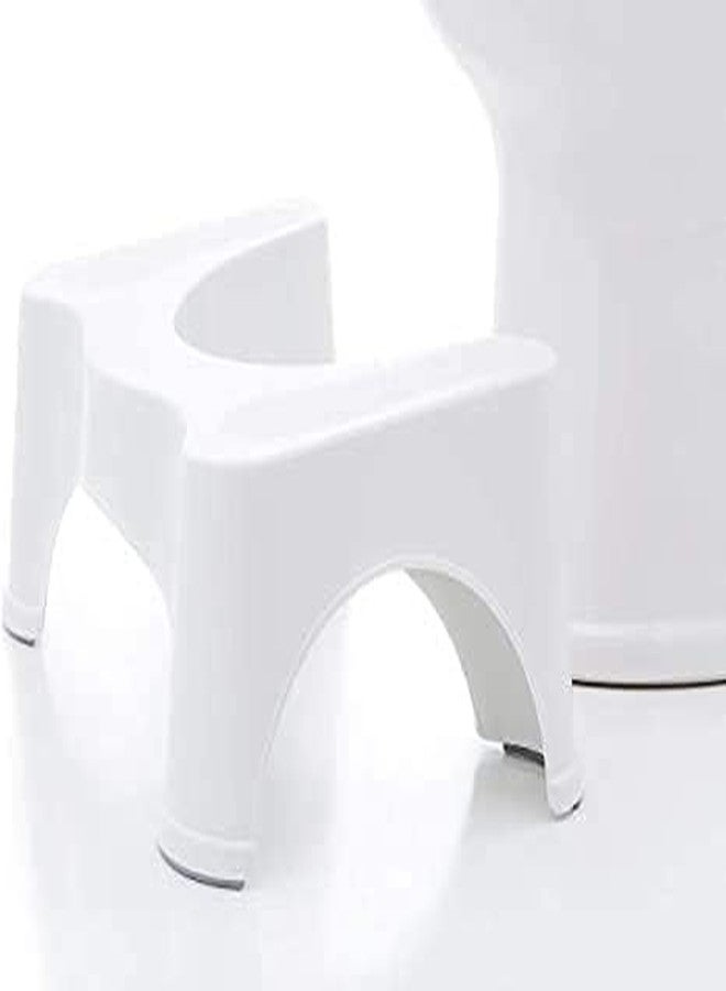 GLOWICK Polyurethane Plastic Bathroom Toilet Squat Stool for Adults Perfect Posture Plastic Squat Potty Step Stool (1Pcs) - Image 1