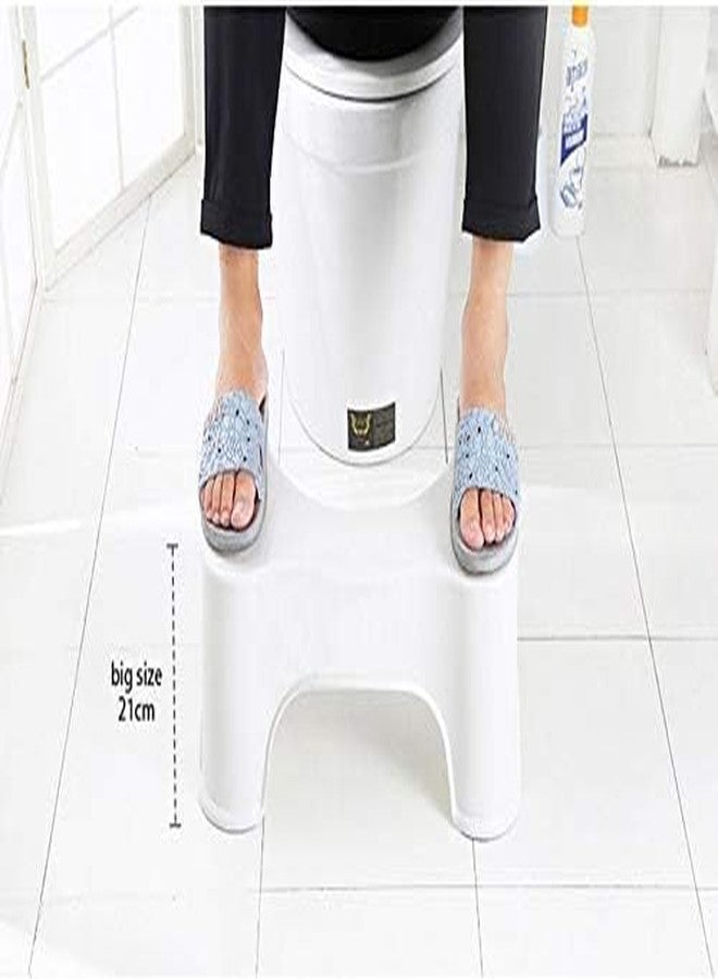 GLOWICK Polyurethane Plastic Bathroom Toilet Squat Stool for Adults Perfect Posture Plastic Squat Potty Step Stool (1Pcs) - Image 3