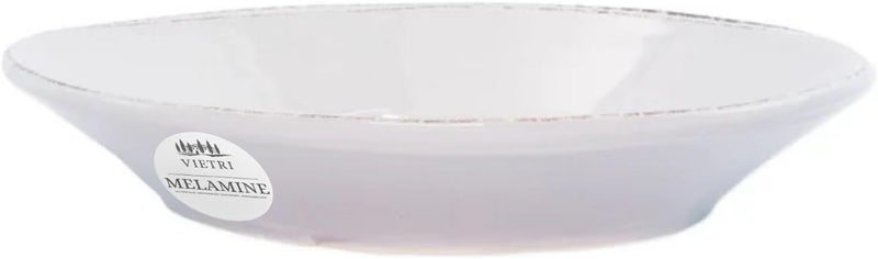 Vietri Vietri Melamine Lastra White Unbreakable Pasta Bowl 875 Plastic Soup Salad Spaghetti Server  - Image 1
