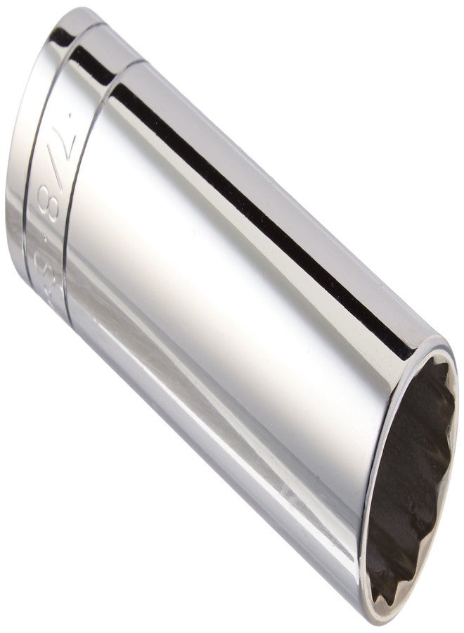 اس كي كي SK Tools USA محرك 1/2 بوصة، 7/8 بوصة، 12 نقطة، مقبس كروم عميق | 40828 - Image 1