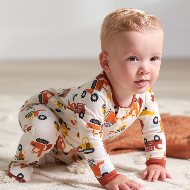 Gerber Baby Boys 4 Pack 'N Play Footie And Toddler Sleepers, Transportation Zone, 6-9 Months US - Image 5