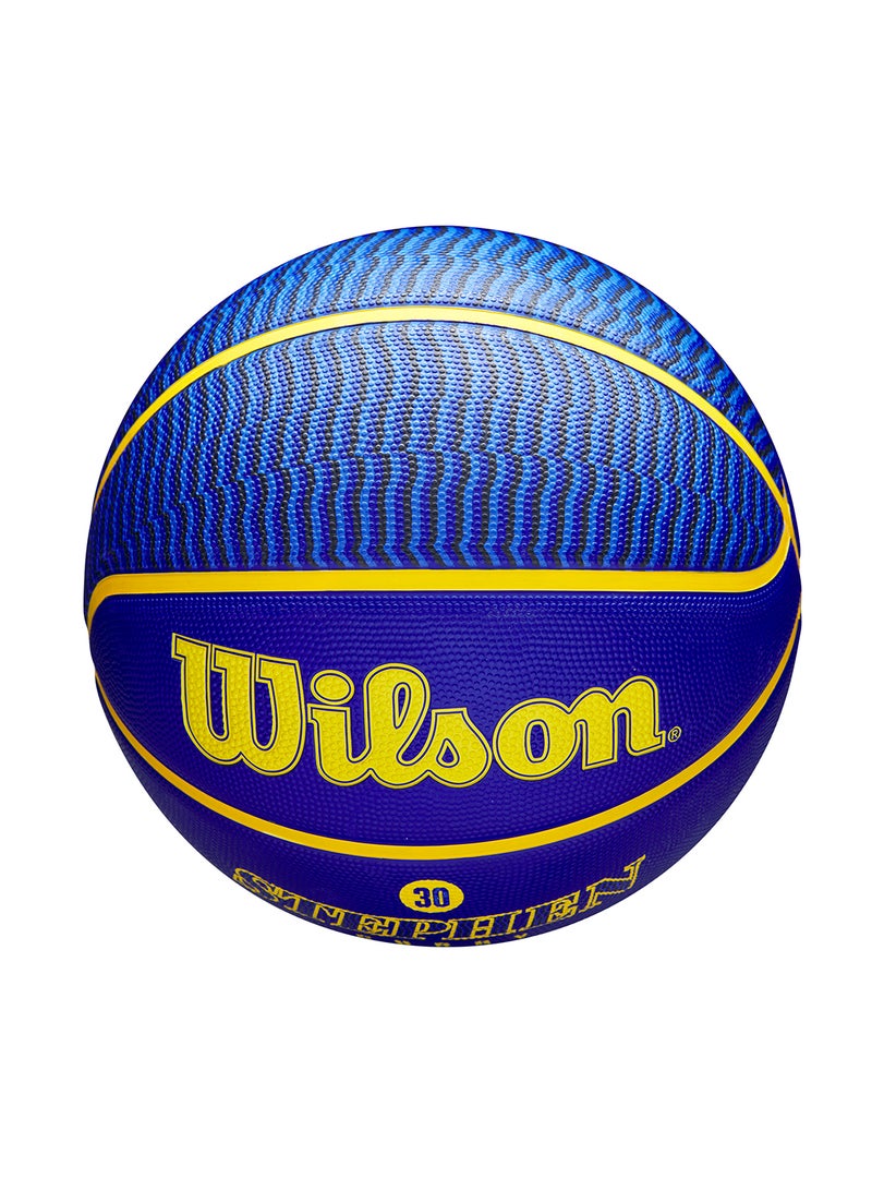 ويلسون كرة سلة للاعبين  - ستيفن كوري - مقاس  - للأعمار فوق  سنة والكبار - أزرقأصفر - Image 5