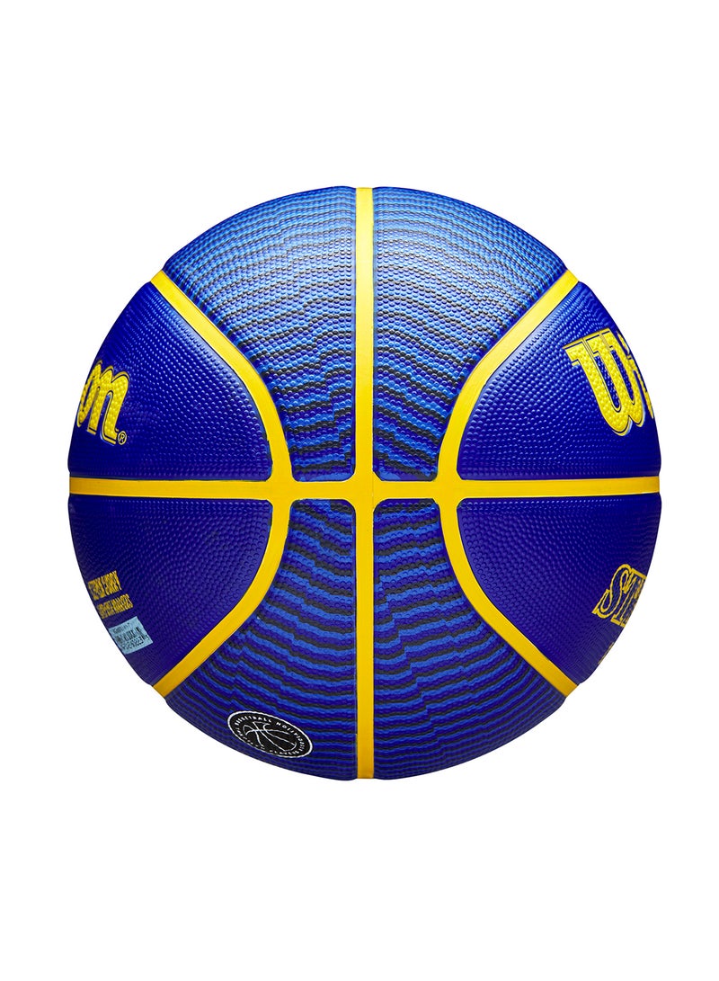 ويلسون كرة سلة للاعبين  - ستيفن كوري - مقاس  - للأعمار فوق  سنة والكبار - أزرقأصفر - Image 4