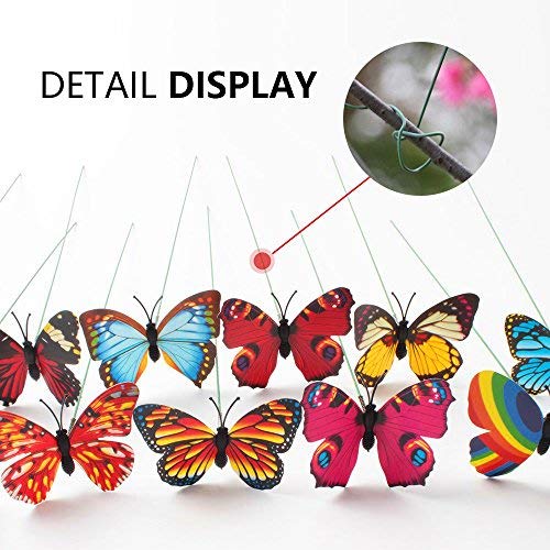 Moira Butterfly on Metal Resin Stick Garden Plant Décor (Multicolor, Standard) -Pack of 10 pcs - Image 2
