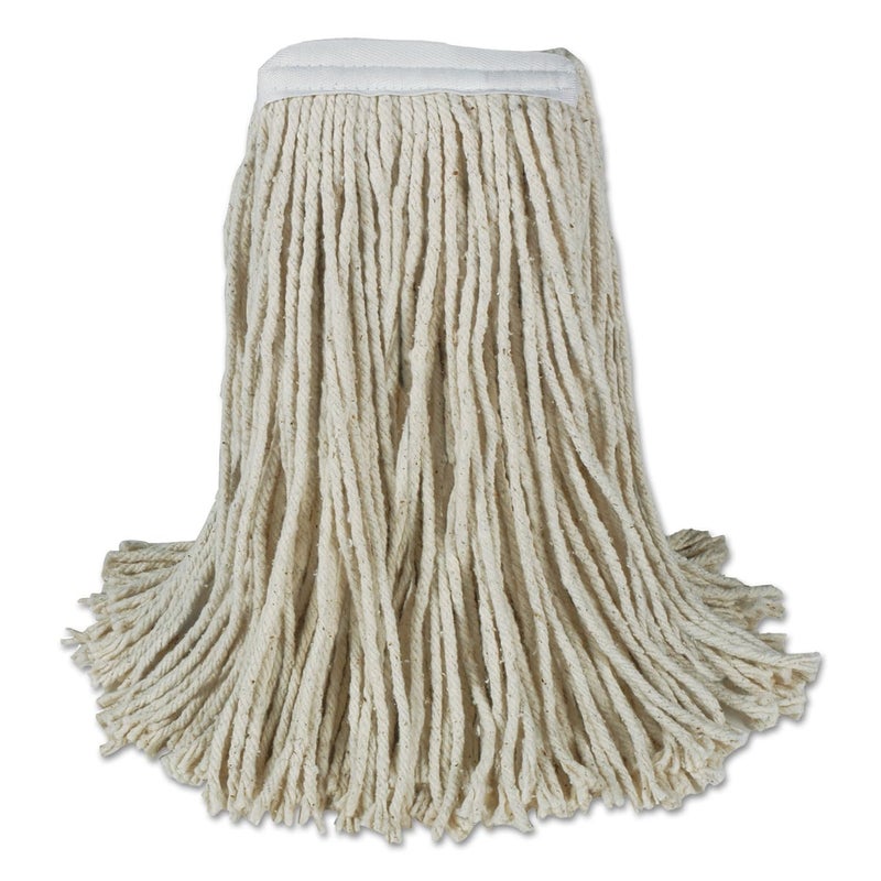 Boardwalk BWKCM20024 24 oz CutEnd Banded Cotton Mop Heads  White 12Carton