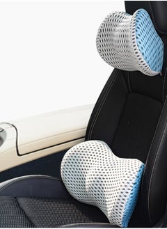 Seat Cushion for Office Lumbar Support Pillow Chair Memory Foam Seat Cushion for Sciatica Back Support Pillow Chair Pads Reduce Tailbone Pressure Blue.