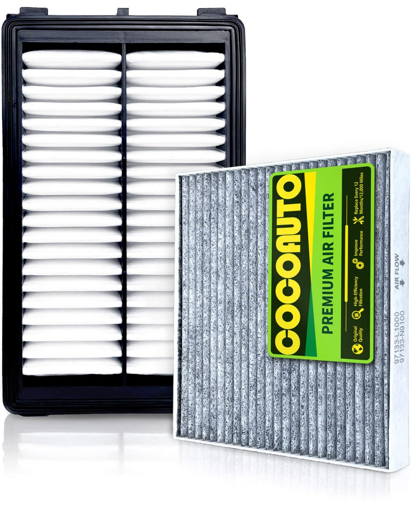 COCOAUTO (2.5L Gas) COCOAUTO Engine & Cabin Air Filter Kit for Tucson (2022-2025), Santa Fe/Sorento/Sonata (2021-2025), fits Sportage 2023-25 2.5L Gas Only, 28113L1000, 28113N9000, PA99540 (Not For Hybrid) - Image 1