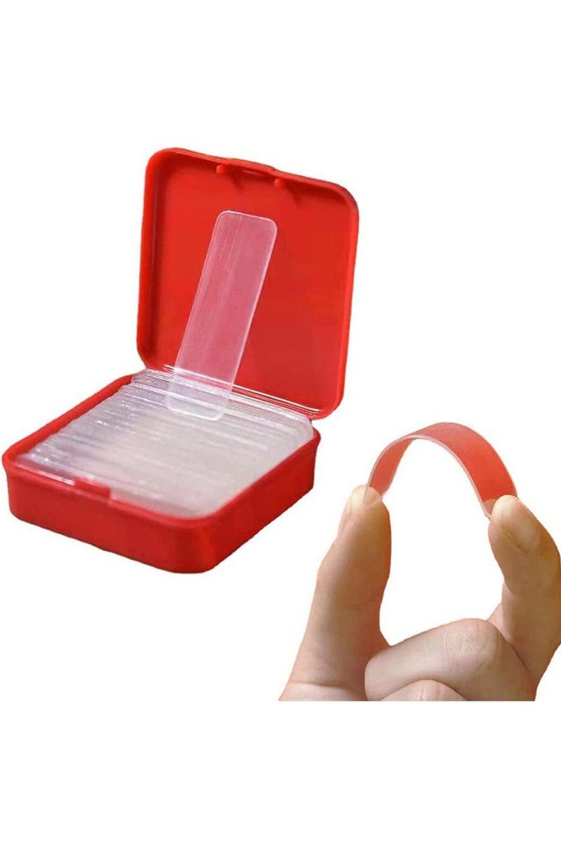 60 pieces of transparent multi-purpose adhesive tape for hijab and scarf, an alternative to pins - Image 4