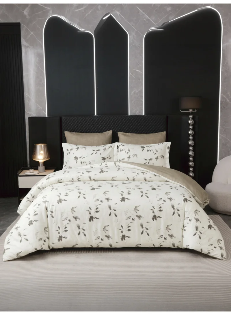 دوناتيلا طقم غطاء لحاف مشجر 6 قطع مقاس مزدوج يناسب سرير 200×200 سم مايكروفايبر ناعم , تصميم راقي و انيق , يناسب جميع الفصول (لا يشمل حشوة اللحاف)