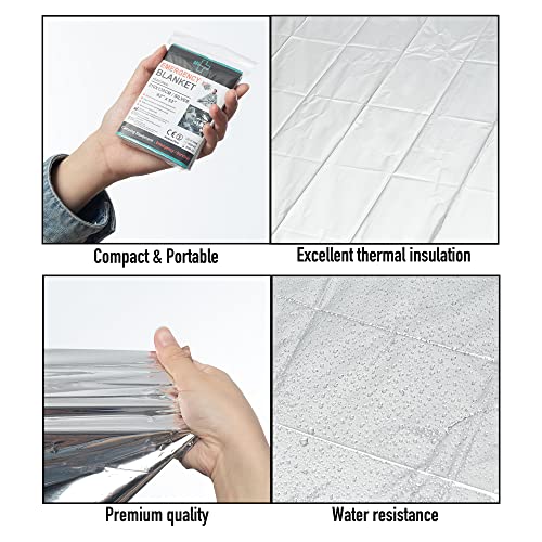 General Medi Emergency Blanket (12-Pack),Emergency Silver Foil Blanket– Perfect for Outdoors, Hiking, Survival, Marathons or First Aid - Image 4