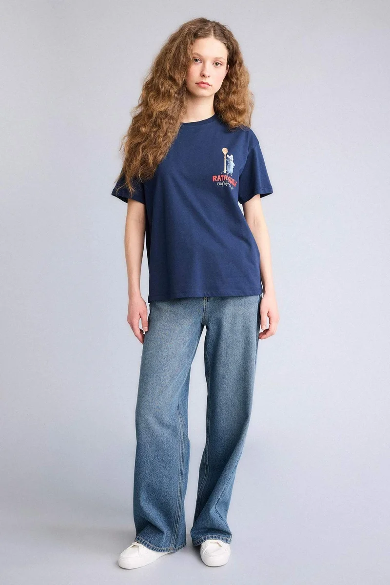 Defacto Ratatouille Back Print Oversize T-Shirt
