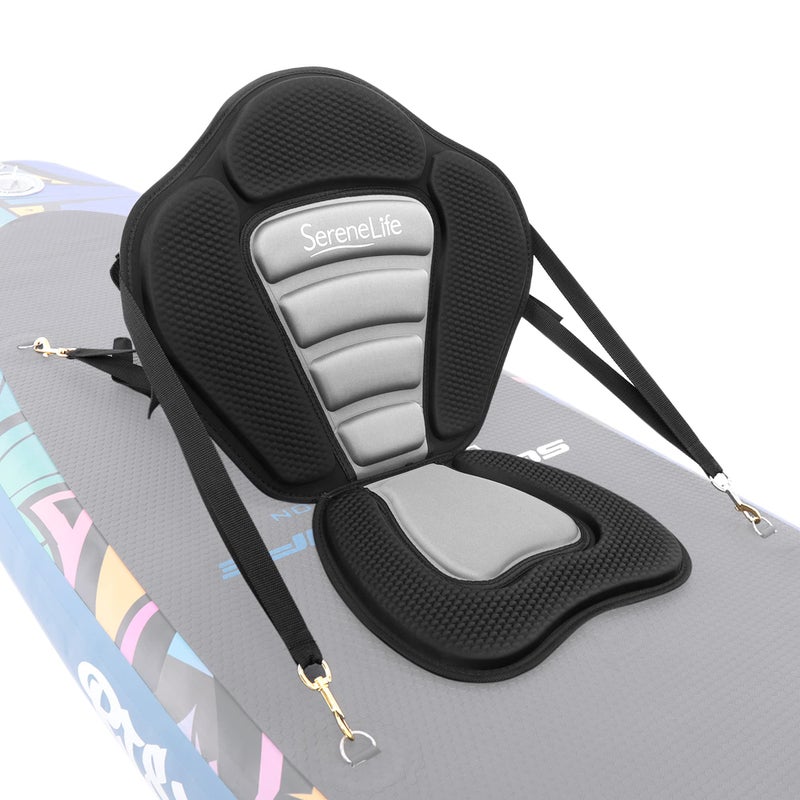 SereneLife Detachable Universal Paddle-Board Seat - Adjustable Paddle Board Seat, Form-Fitting Design for All Body Sizes, Large & Small, Compatible for Kayaks, Rowboats, Fishing Boats - SereneLife SLSUPST15 - Image 1