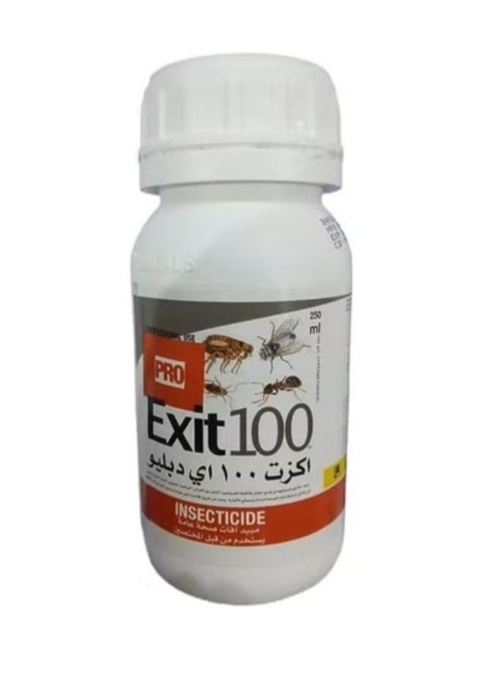 Exit Insecticide Exit 100 EW to Control Cockroaches Bed Bugs Fleas Mosquitoes Ants and Flies 250 ML