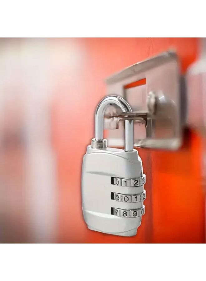 4pcs 3 Digit Combination Padlocks Durable Plastic Metal Security Locks for School Gym Lockers Suitcases Toolboxes - Image 3