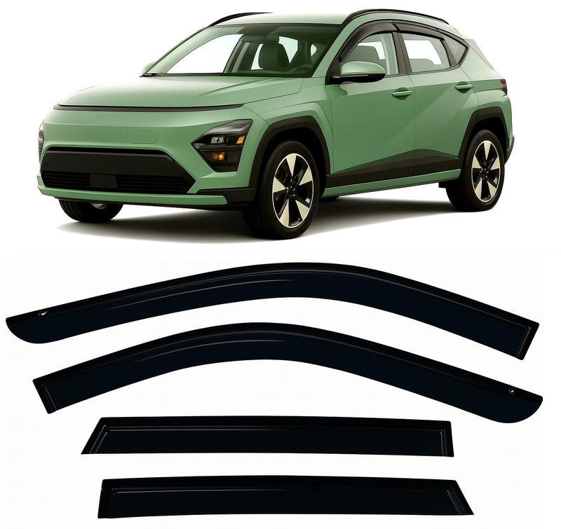 20242026 TapeOn Rain Guards Compatible with Hyundai Kona Side Window Visor Deflectors SE SEL Convenience N Line S Limited 2025