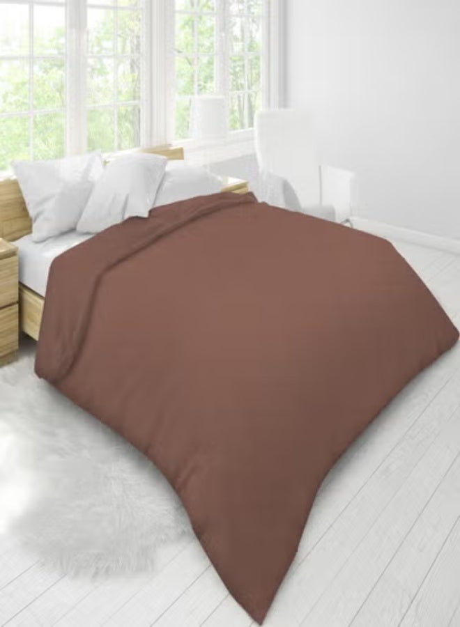 Raymond Home Microfiber Quilt All Season AC Soft Lightweight Blanket Double Bed Peach Finish  100 GSM - Brown & Grey (220 x 240 CM) - Image 4