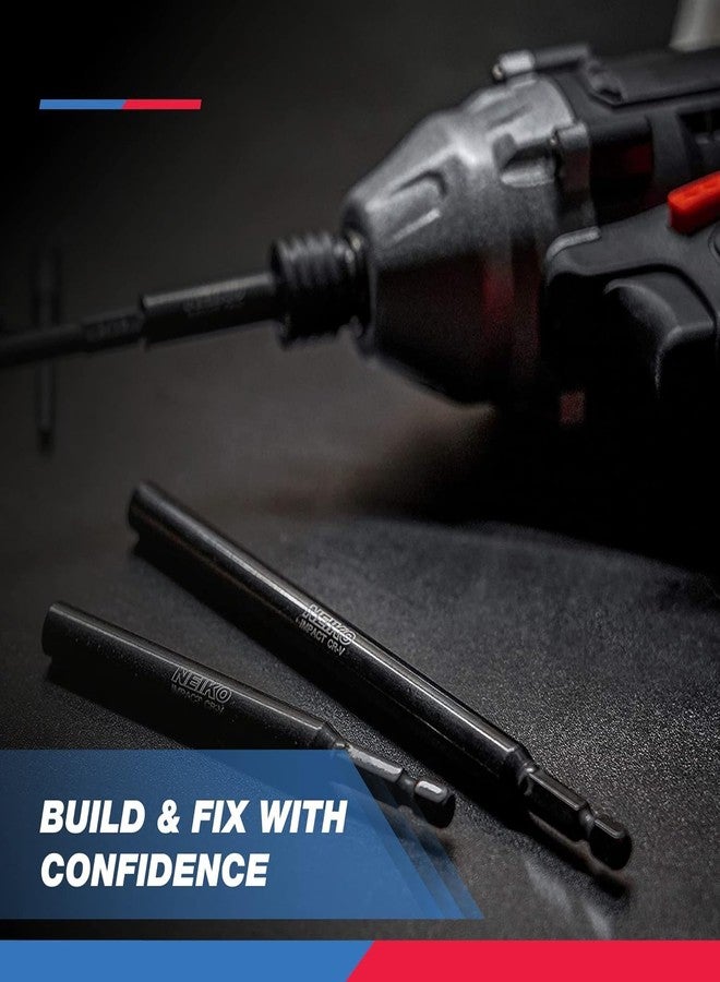 NEIKO 11403A Magnetic Bit Holder Set | 3 Pieces - 2-3/8, 4, and 6| Premium Cr-V Steel | 1/4" Hex Shank Design - Image 5