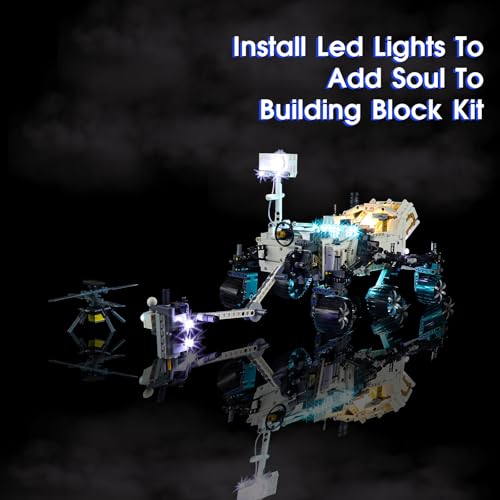 Vaodest إضاءة LED لليغو 42158 تقنية مركبة ناسا مارس روفر بيرسيفيرانس، تصميم وتكوين متوافق مع النموذج 42158 (إضاءة LED فقط، وليس مجموعة كتل البناء) - Image 3