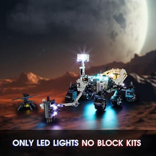 Vaodest إضاءة LED لليغو 42158 تقنية مركبة ناسا مارس روفر بيرسيفيرانس، تصميم وتكوين متوافق مع النموذج 42158 (إضاءة LED فقط، وليس مجموعة كتل البناء) - Image 2