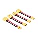 OliRC 4pcs XT30 XT30 to XT60 XT60 Male Female RC Connector Adapter with 16awg 5cmC844 - Image 3