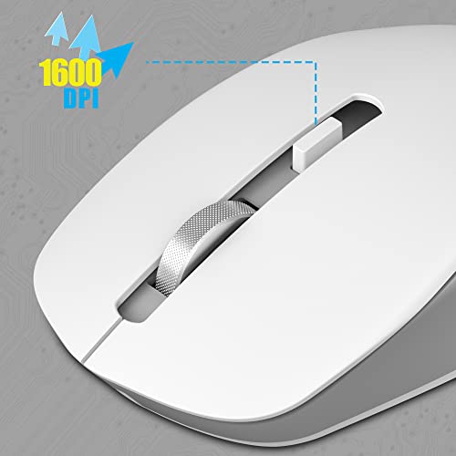 Zebronics Zeb-Companion 500 2.4GHz Wireless Keyboard & Mouse Combo, USB Nano Receiver, Chiclet Keys, Ultra Silent, Power On/Off Switch, Rupee Key, for PC/Mac/Laptop (White) - Image 5