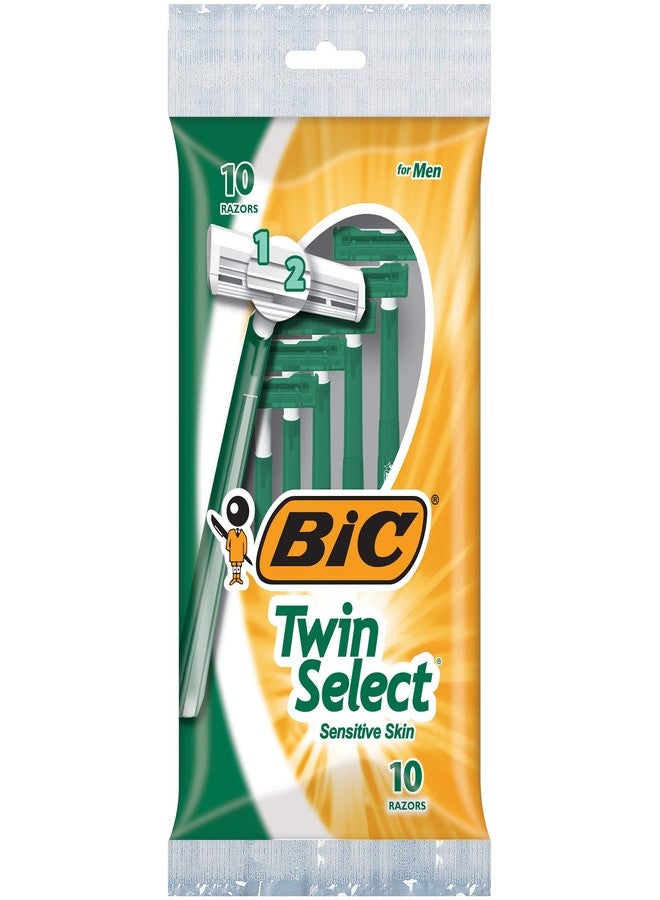 BIC Twin Select, Sensitive Skin, Disposable Shaver for Men, 10-Count - Image 1