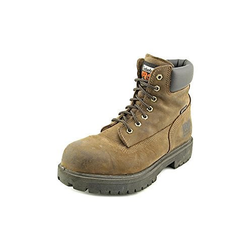 Timberland PRO Men's Direct Attach 6 Inch Steel Safety Toe Insulated Waterproof Industrial Work Boot, Brown, 7.5 Wide - Image 1