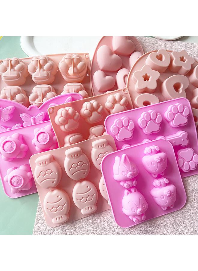 Bluejw 6 Even Small Fish Wax Bottle Sugar Mold Silicone Cat Claw Bowl Cake Jelly Kneading Music Gypsum Soap Making Tools - Image 3