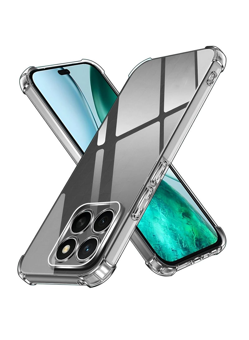 Wtech Honor X8c 4G 2025 TPU Bumper Corners with Hard PC Case Cover (MCTPTN) - Clear - Image 1