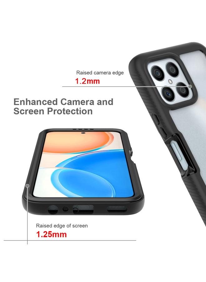 جرين تايجر حافظة هاتف Honor X8 4G Starry Sky لكامل الجسم مقاومة للصدمات باللون الأسود - Image 5