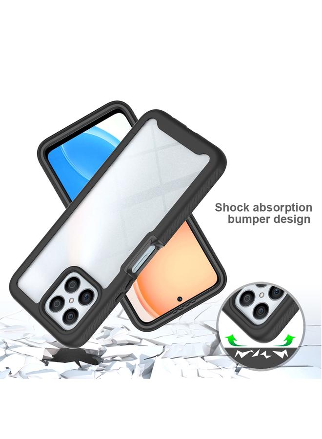 جرين تايجر حافظة هاتف Honor X8 4G Starry Sky لكامل الجسم مقاومة للصدمات باللون الأسود - Image 3