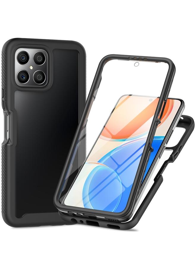 جرين تايجر حافظة هاتف Honor X8 4G Starry Sky لكامل الجسم مقاومة للصدمات باللون الأسود - Image 1