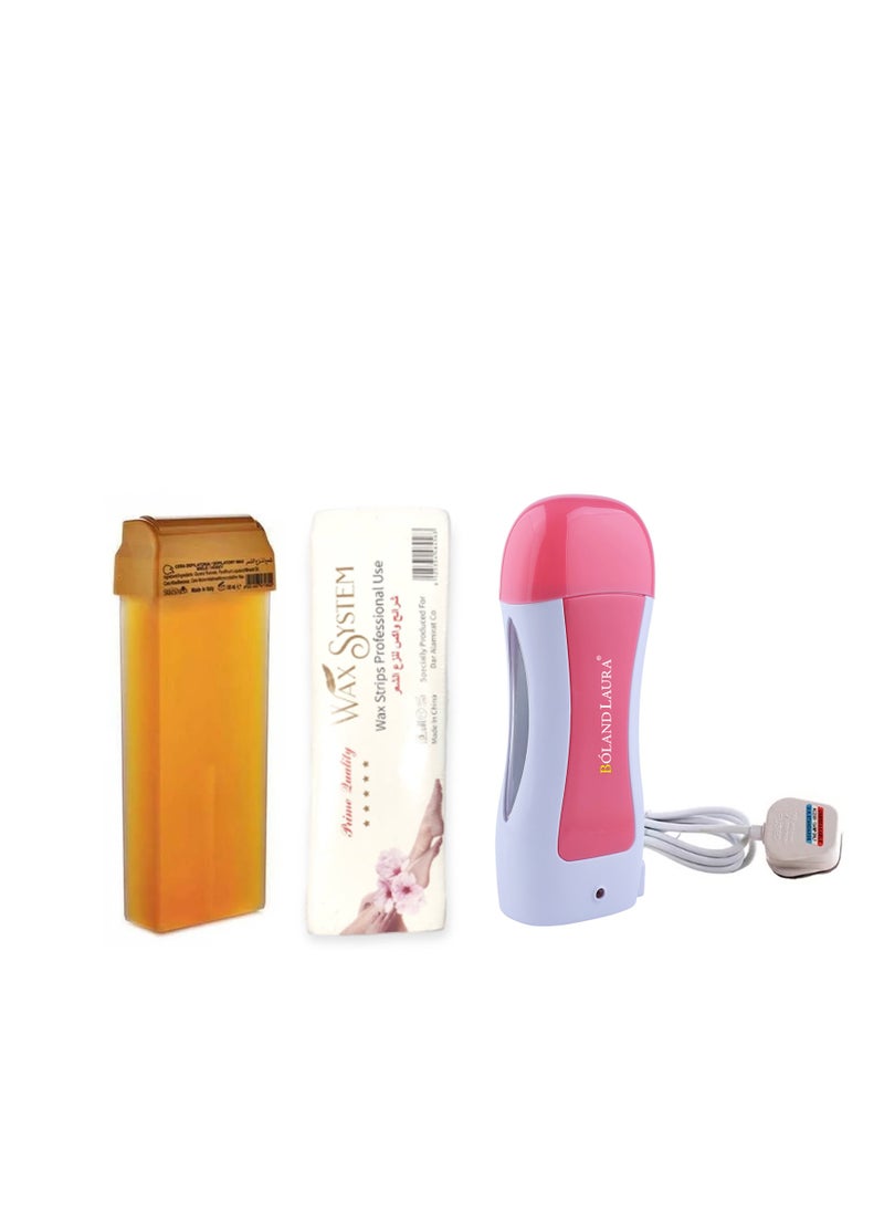 BOLAND LAURA Depilatory Heater For Wax08 +Wax roll+Hair removal strips  - Image 1